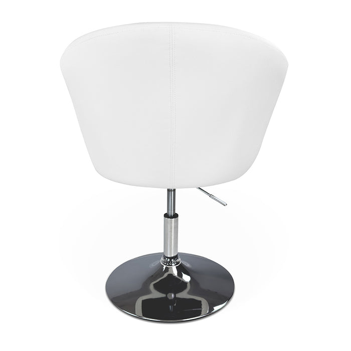 Sedia da ufficio regolabile in altezza, poltrona girevole bianca Balloon - PL08BAPM