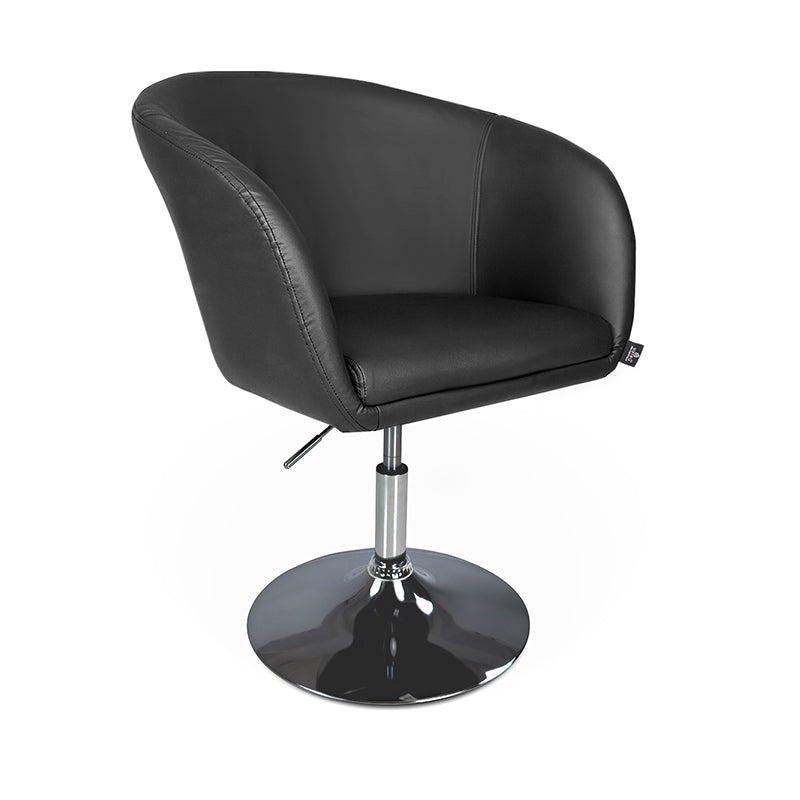 Sedia da ufficio regolabile in altezza, poltrona girevole nera Balloon PL10BAPM