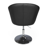 Sedia da ufficio regolabile in altezza, poltrona girevole nera Balloon PL10BAPM