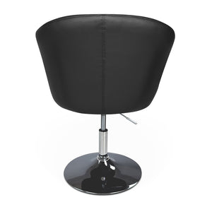 Sedia da ufficio regolabile in altezza, poltrona girevole nera Balloon PL10BAPM