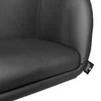 Sedia da ufficio regolabile in altezza, poltrona girevole nera Balloon PL10BAPM