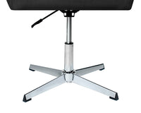 Poltrona ufficio regolabile in altezza in velluto nero mod. Louise PL10LOPM