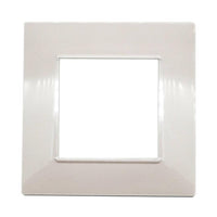 PLACCA 2F MAPAM SC TONDA BIANCA COMP V/PLANA 6002 Placca 6002-01 2p bianco/vmr-pln tecnopolimero