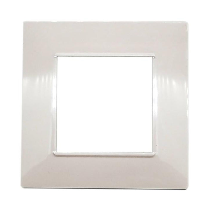 PLACCA 2F MAPAM SC TONDA BIANCA COMP V/PLANA 6002 Placca 6002-01 2p bianco/vmr-pln tecnopolimero