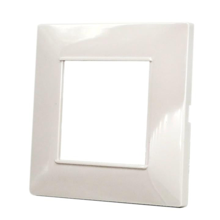 PLACCA 2F MAPAM SC TONDA BIANCA COMP V/PLANA 6002 Placca 6002-01 2p bianco/vmr-pln tecnopolimero