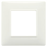 PLACCA 2F PLANA SC TONDA AVORIO 14642.02