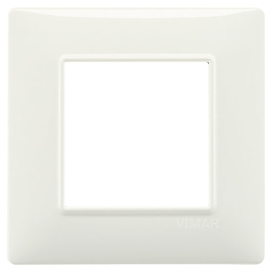 PLACCA 2F PLANA SC TONDA AVORIO 14642.02