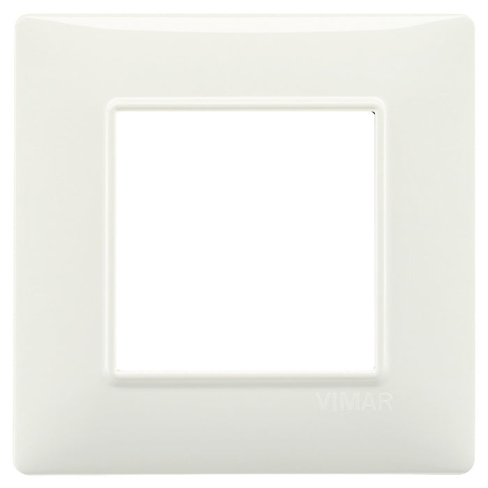 PLACCA 2F PLANA SC TONDA AVORIO 14642.02