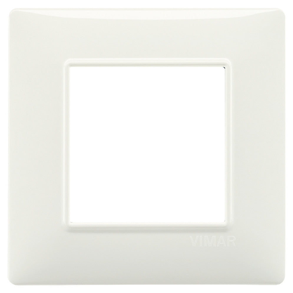 PLACCA 2F PLANA SC TONDA AVORIO 14642.02