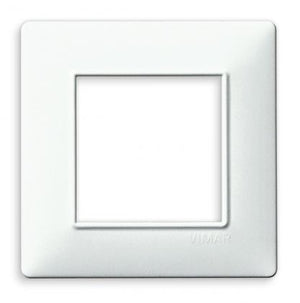 PLACCA 2F PLANA SC TONDA BIANCA 14642.01