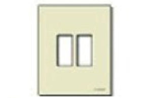 PLACCA 2F SCAT TONDA ALLUMINIO 08606 VIMAR CONCORR