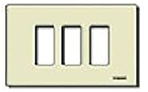 PLACCA 3 FORO X SCAT RET AVORIO 08637.A VIMAR