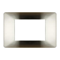 PLACCA 3F ARGENTO SATIN MAPAM 6803-5 COMP V/PLANA Placca 6803-5 argento satinato METALLO