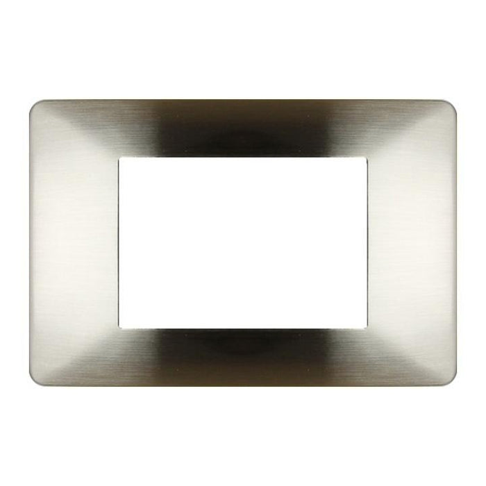 PLACCA 3F ARGENTO SATIN MAPAM 6803-5 COMP V/PLANA Placca 6803-5 argento satinato METALLO