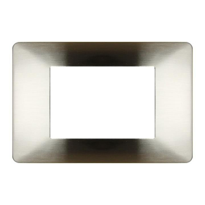 PLACCA 3F ARGENTO SATIN MAPAM 6803-5 COMP V/PLANA Placca 6803-5 argento satinato METALLO