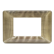 PLACCA 3F BRONZO SPAZZOL MAPAM 6803-9 COMP V/PLANA Placca 6803-9 BRONZO SPAZZOLATO METALLO