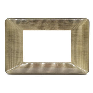 PLACCA 3F BRONZO SPAZZOL MAPAM 6803-9 COMP V/PLANA Placca 6803-9 BRONZO SPAZZOLATO METALLO