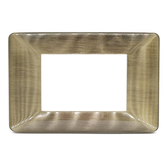 PLACCA 3F BRONZO SPAZZOL MAPAM 6803-9 COMP V/PLANA Placca 6803-9 BRONZO SPAZZOLATO METALLO