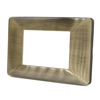 PLACCA 3F BRONZO SPAZZOL MAPAM 6803-9 COMP V/PLANA Placca 6803-9 BRONZO SPAZZOLATO METALLO