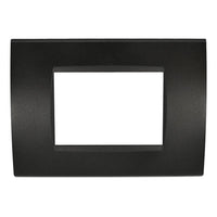 PLACCA 3F NERO MAPAM 6003-2 3P COMP VIMAR PLANA Compatibile VIMAR PLANA