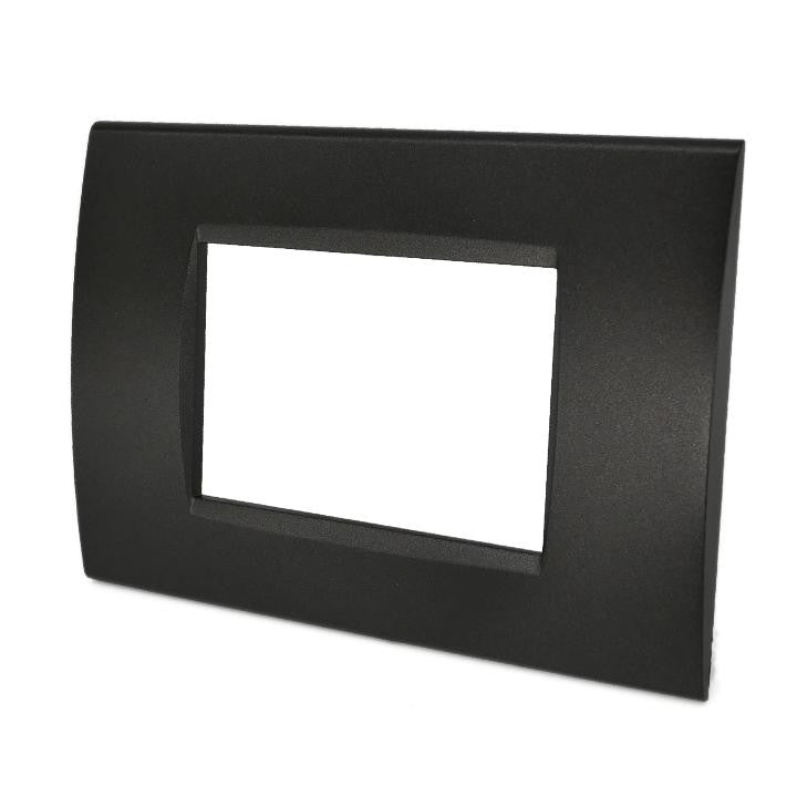 PLACCA 3F NERO MAPAM 6003-2 3P COMP VIMAR PLANA Compatibile VIMAR PLANA