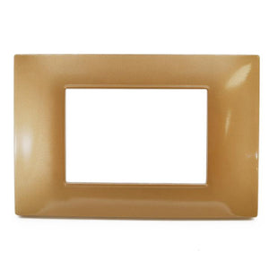 PLACCA 3F ORO LUCIDO MAPAM 6003-12 3P COMP V/PLANA Compatibile VIMAR PLANA