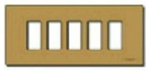 PLACCA 5 FORO X SCAT RET BRONZO 08539.BR VIMAR