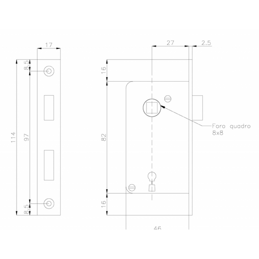 PLACCA OTTONE CROMATO