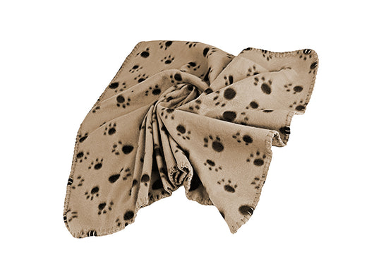 Plaid Per Animali Domestici Modello Amici Colore Biscotto - 55x78 cm - Biscotto