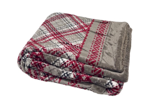 Plaid Morbido Stampato Coperta Calda Inverno Divano Sherpa Disegno Canada - Singolo - Canada