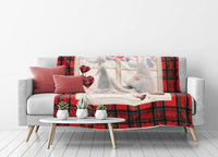 Plaid Coperta Divano Stampa Digitale Retro Agnellato Pelliccia Vari Disegni - 130x160 - Gnomi