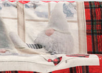 Plaid Coperta Divano Stampa Digitale Retro Agnellato Pelliccia Vari Disegni - 130x160 - Gnomi