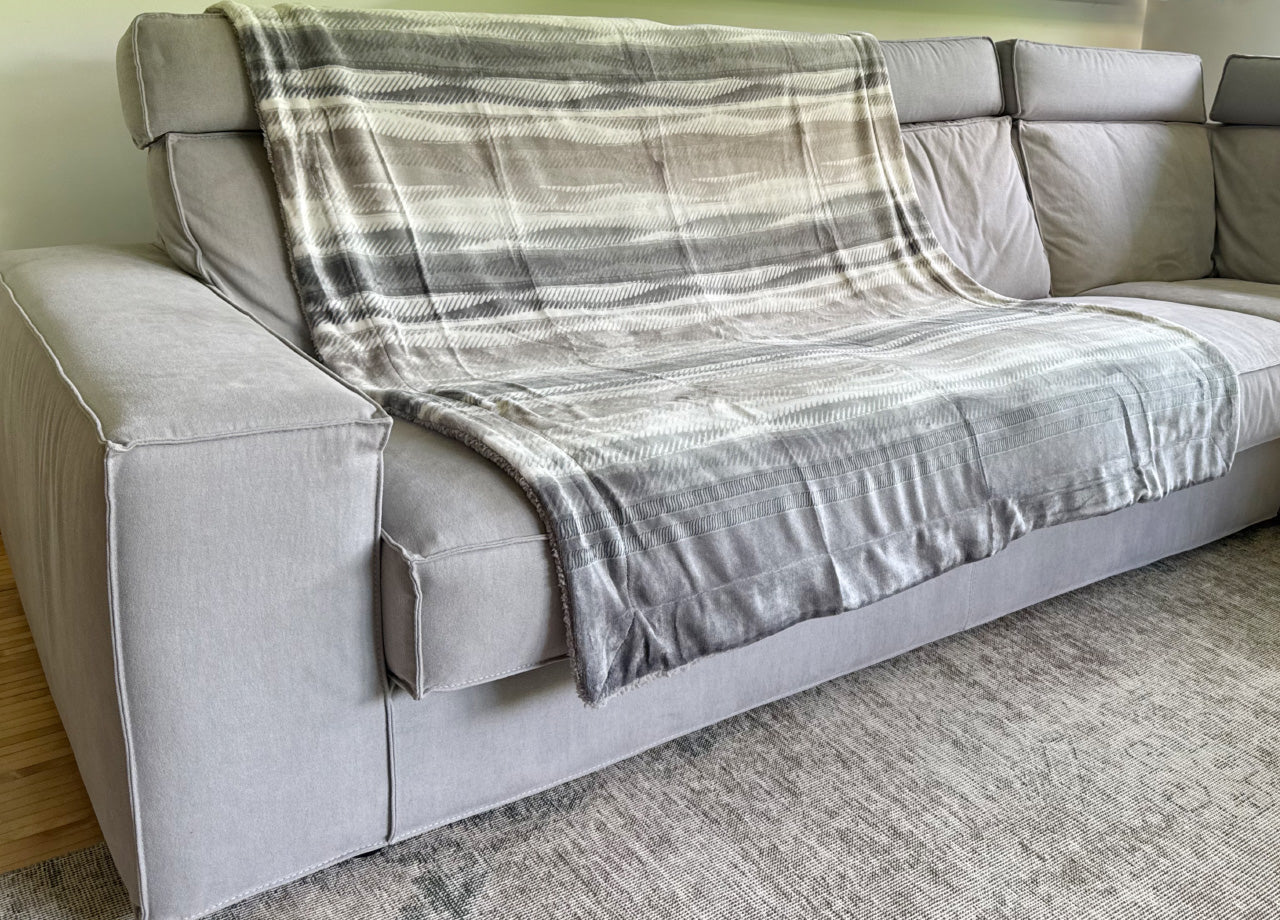 Plaid Morbido Stampato Coperta Calda Inverno Divano Sherpa Disegno Graphic - 130x160 - Graphic