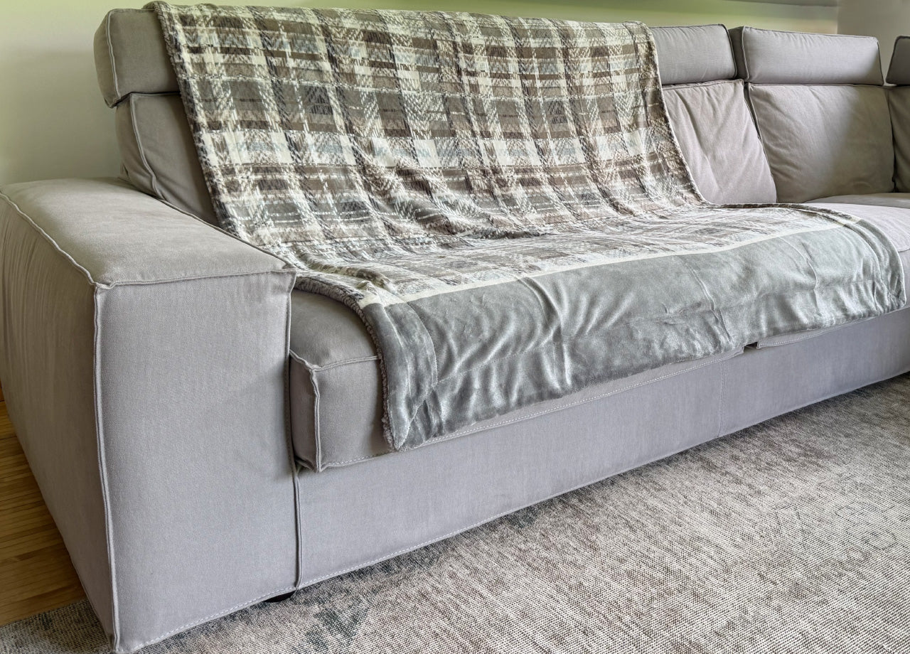 Plaid Morbido Stampato Coperta Calda Inverno Divano Sherpa Disegno Gregory - Matrimoniale - Gregory