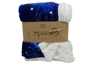 Plaid Con Retro Agnellato Disegno Planet Varie Misure - 160x210 cm - Planet