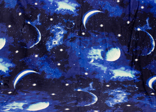 Plaid Con Retro Agnellato Disegno Planet Varie Misure - 210x240 cm - Planet