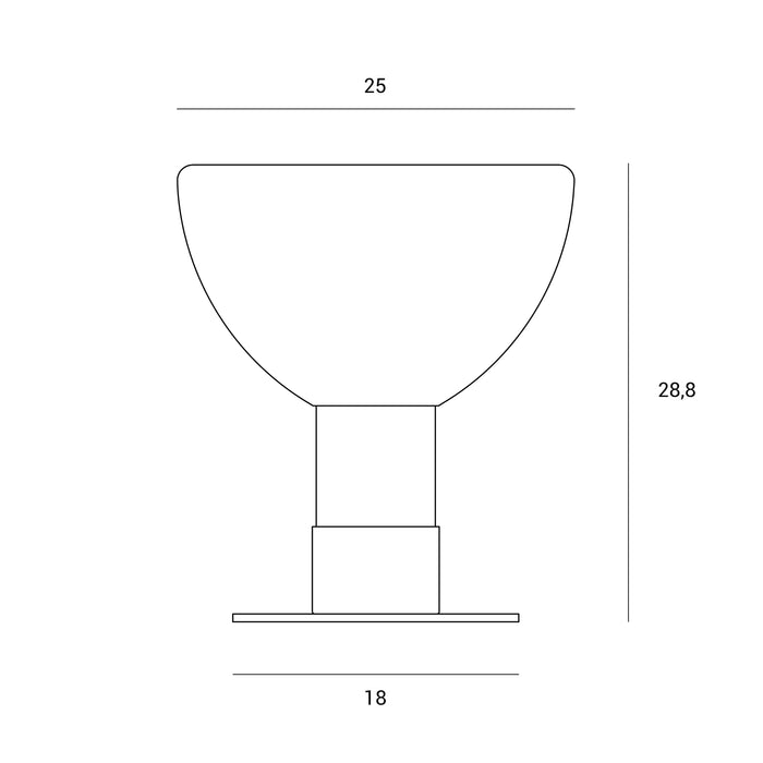 PLATO LAMPADA DA TAVOLO 2 LUCI ATTACCO G9  IN METALLO NERO E VETRO SOFFIATO