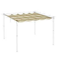 Telo per Tetto per Pergola, tTenda Retrattile, 3 x 3 m, Beige