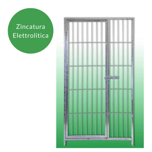 Box per cani da esterno coperto e retro in legno zincatura elettrolitica da 200x200xh180 cm