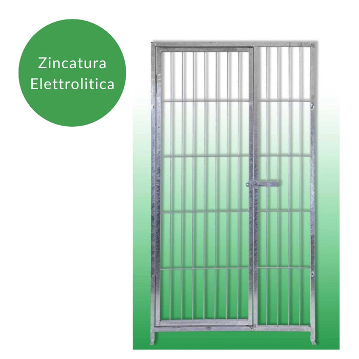 Box per cani da esterno coperto e retro in legno zincatura elettrolitica da 200x200xh180 cm