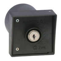 Zippo selettore apri/chiudi da incasso con serratura in nylon grigio scuro