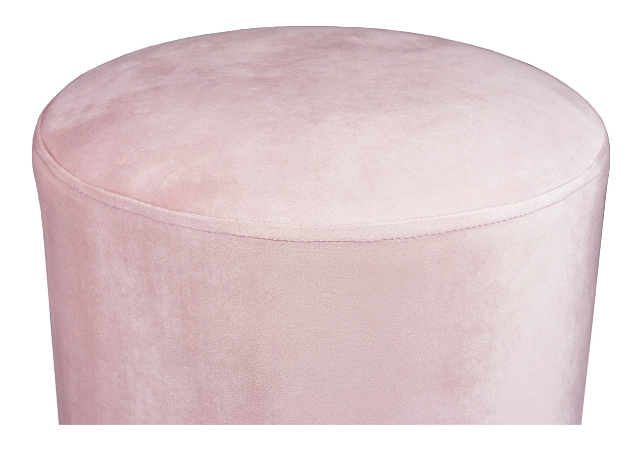 Pouf in velluto rosa, poggiapiedi mod. Zivago PO19ZIBM