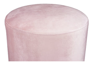 Pouf in velluto rosa, poggiapiedi mod. Zivago PO19ZIBM