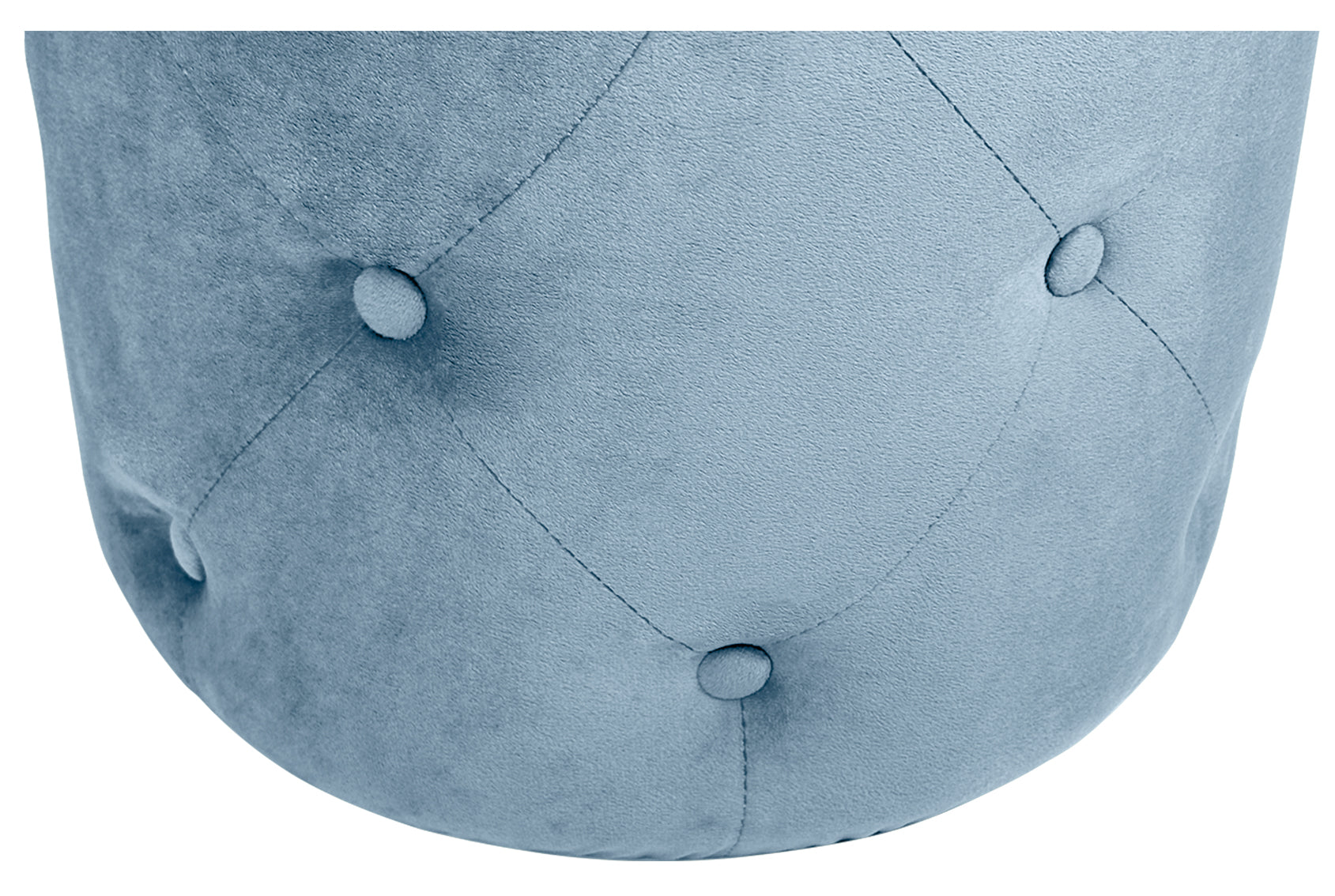 Pouf in velluto capitonné, poggiapiedi mod. Honey - Colore: carta da zucchero PO25HO