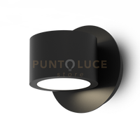 POINT-A Lampada da parete nero opaco 2 luci GX53 orientabile