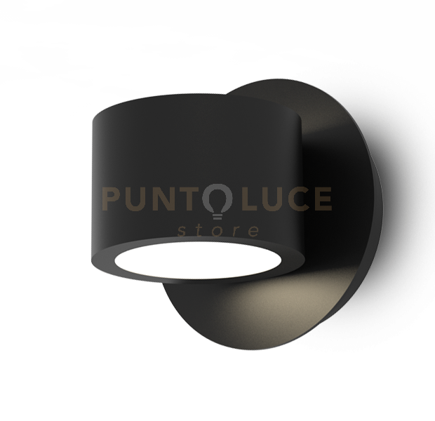 POINT-A Lampada da parete nero opaco 2 luci GX53 orientabile