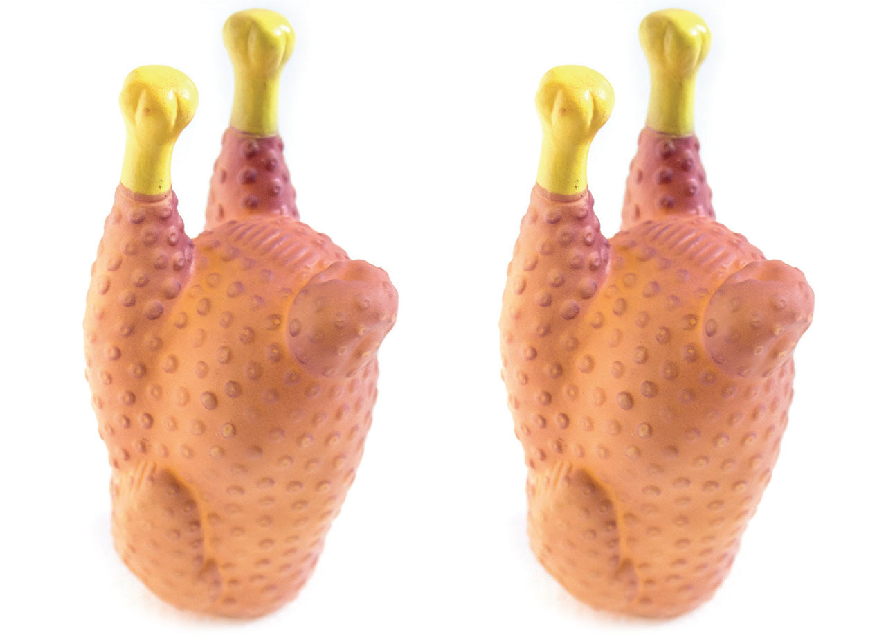 Set 2 Pezzi Gioco Pet Modello Food Pollo Resistente Per Animali Domestici