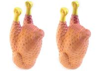 Set 2 Pezzi Gioco Pet Modello Food Pollo Resistente Per Animali Domestici