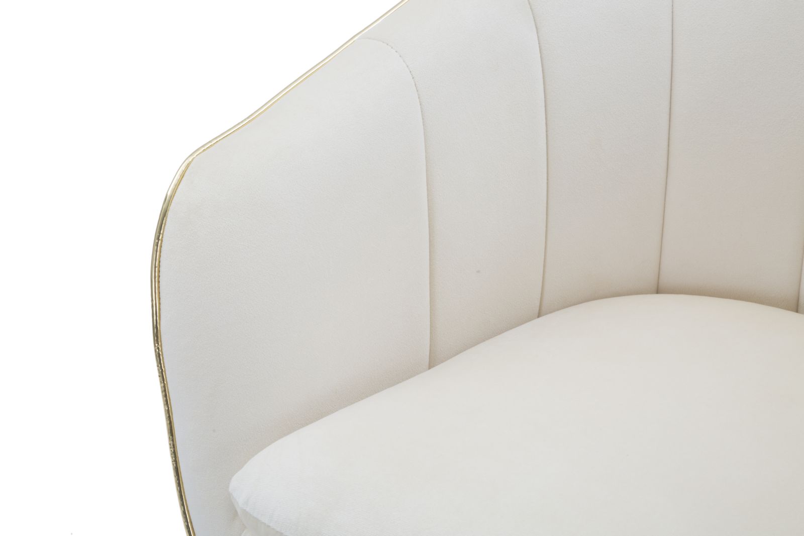 POLTRONA PARIS CREMA/GOLD CM 62X58X78