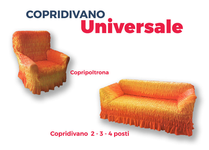 Copridivano Universale Arricciato Inkas - 2 Posti - Inkas